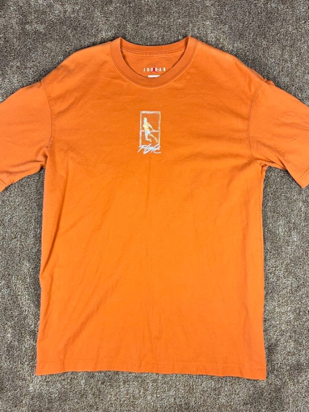 Air Jordan Women's Flight Oversized Fit Orange T-Shirt Size XSmall
